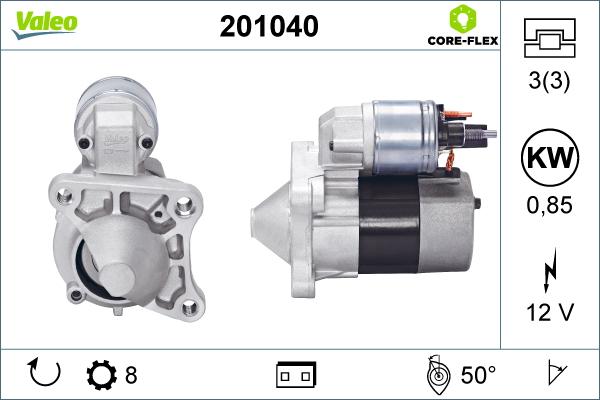 Valeo 201040 - Démarreur cwaw.fr