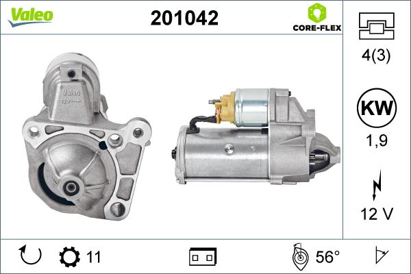 Valeo 201042 - Démarreur cwaw.fr