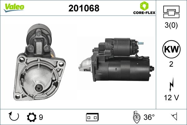 Valeo 201068 - Démarreur cwaw.fr