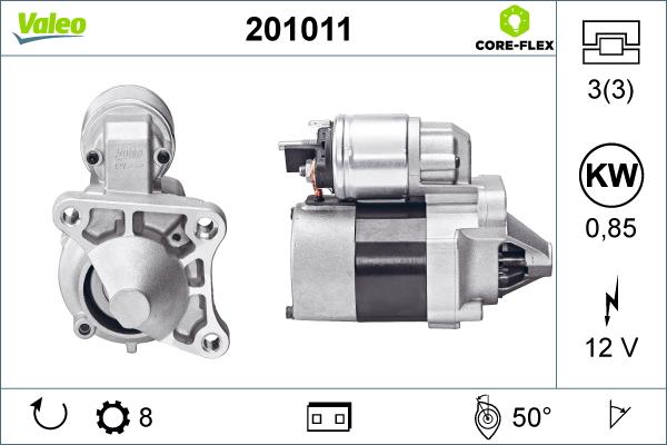 Valeo 201011 - Démarreur cwaw.fr