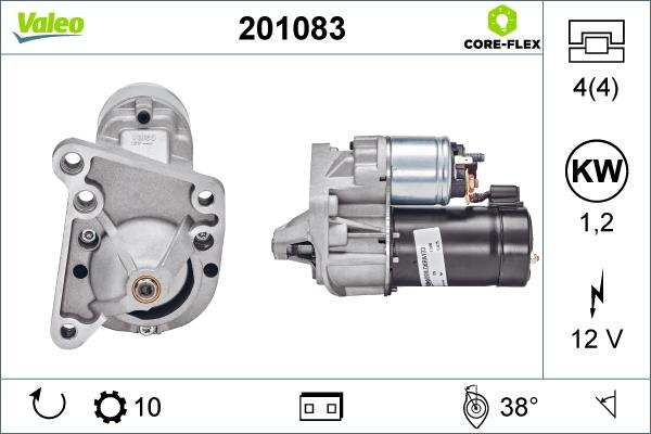 Valeo 201083 - Démarreur cwaw.fr