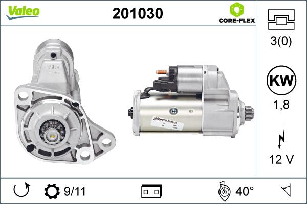 Valeo 201030 - Démarreur cwaw.fr