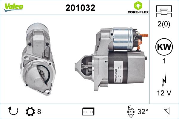 Valeo 201032 - Démarreur cwaw.fr