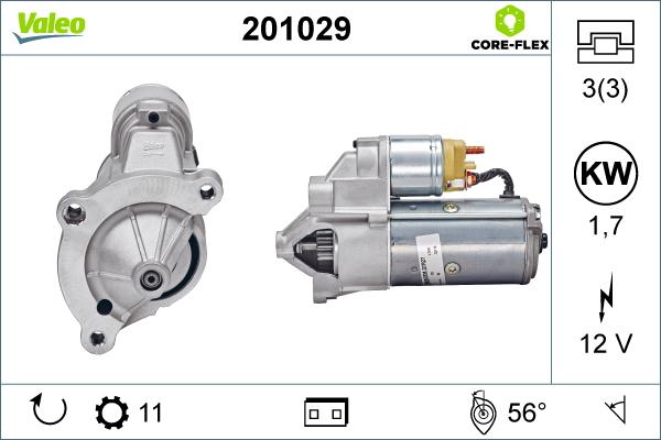 Valeo 201029 - Démarreur cwaw.fr