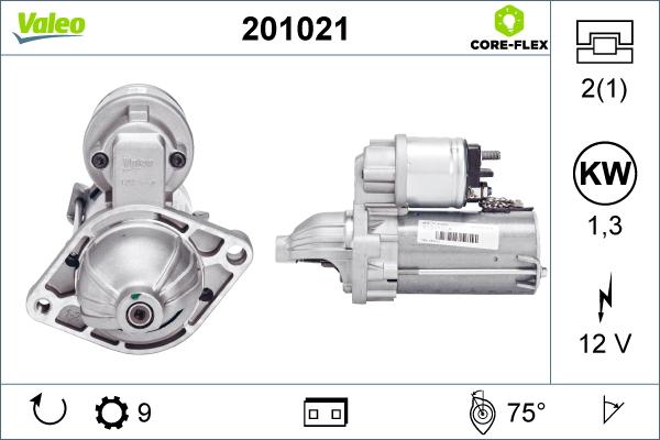 Valeo 201021 - Démarreur cwaw.fr