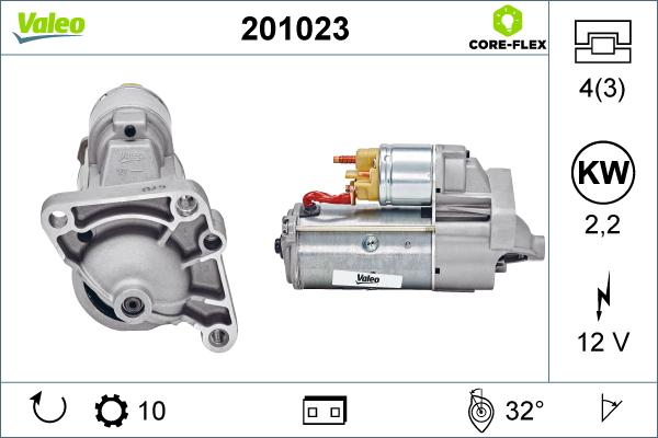 Valeo 201023 - Démarreur cwaw.fr