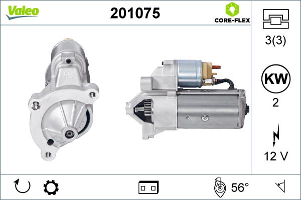 Valeo 201075 - Démarreur cwaw.fr