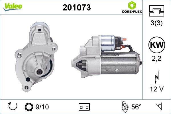 Valeo 201073 - Démarreur cwaw.fr