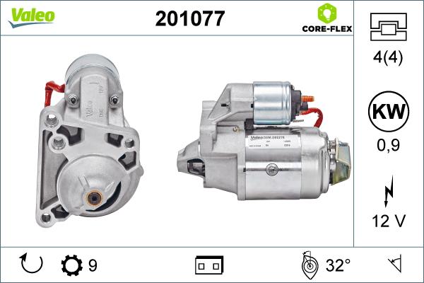 Valeo 201077 - Démarreur cwaw.fr