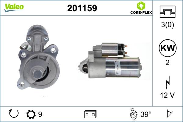 Valeo 201159 - Démarreur cwaw.fr