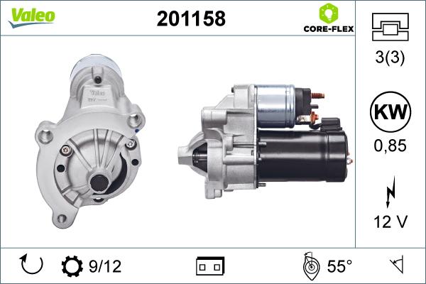 Valeo 201158 - Démarreur cwaw.fr