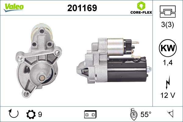 Valeo 201169 - Démarreur cwaw.fr