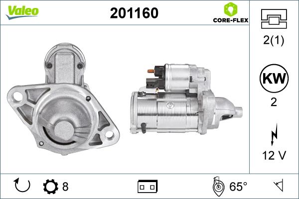 Valeo 201160 - Démarreur cwaw.fr