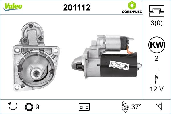 Valeo 201112 - Démarreur cwaw.fr