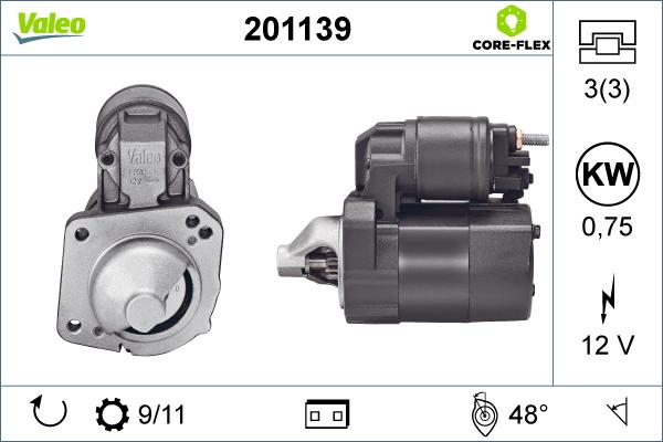 Valeo 201139 - Démarreur cwaw.fr