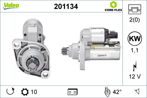 Valeo 201134 - Démarreur cwaw.fr