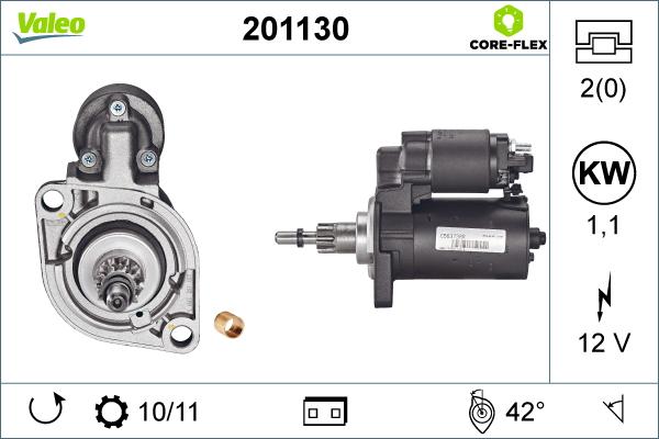 Valeo 201130 - Démarreur cwaw.fr