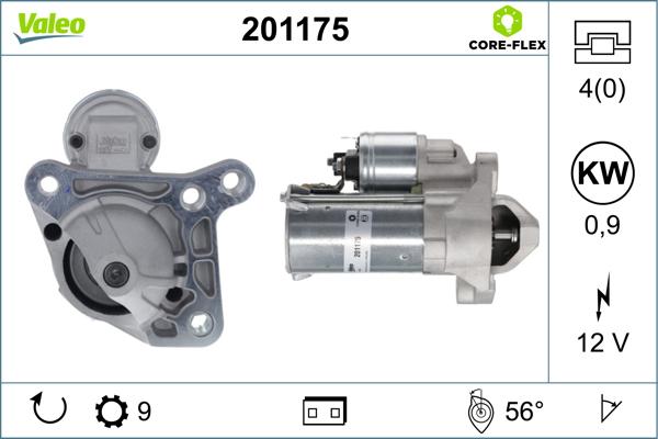 Valeo 201175 - Démarreur cwaw.fr