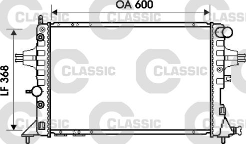 Valeo 234388 - Radiateur, refroidissement du moteur cwaw.fr