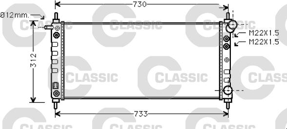 Valeo 234387 - Radiateur, refroidissement du moteur cwaw.fr