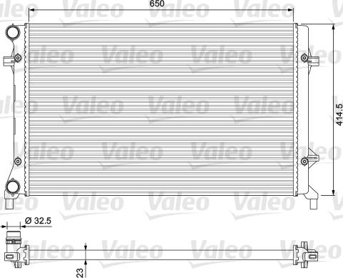 Valeo 234332 - Radiateur, refroidissement du moteur cwaw.fr