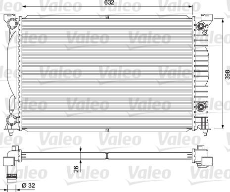 Valeo 234269 - Radiateur, refroidissement du moteur cwaw.fr