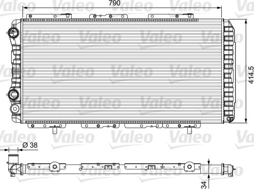 Valeo 230997 - Radiateur, refroidissement du moteur cwaw.fr