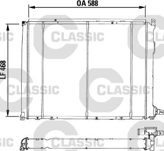 Valeo 230548 - Radiateur, refroidissement du moteur cwaw.fr