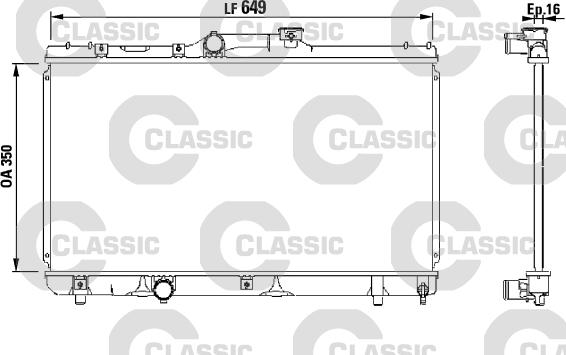 Valeo 231441 - Radiateur, refroidissement du moteur cwaw.fr