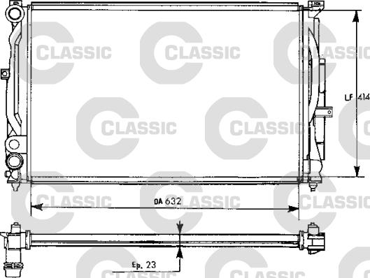 Valeo 231537 - Radiateur, refroidissement du moteur cwaw.fr