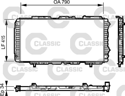 Valeo 231611 - Radiateur, refroidissement du moteur cwaw.fr