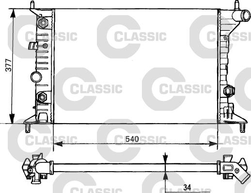 Valeo 231393 - Radiateur, refroidissement du moteur cwaw.fr