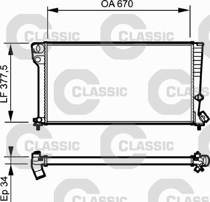 Valeo 231743 - Radiateur, refroidissement du moteur cwaw.fr