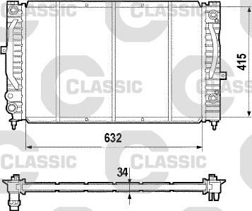 Valeo 231755 - Radiateur, refroidissement du moteur cwaw.fr