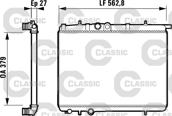 Valeo 232910 - Radiateur, refroidissement du moteur cwaw.fr