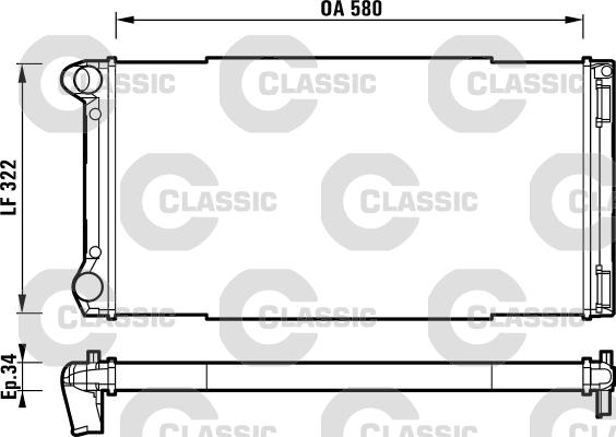 Valeo 232913 - Radiateur, refroidissement du moteur cwaw.fr