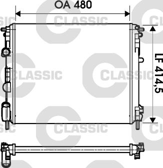 Valeo 232621 - Radiateur, refroidissement du moteur cwaw.fr