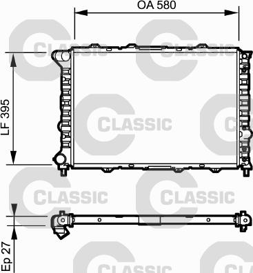 Valeo 232013 - Radiateur, refroidissement du moteur cwaw.fr