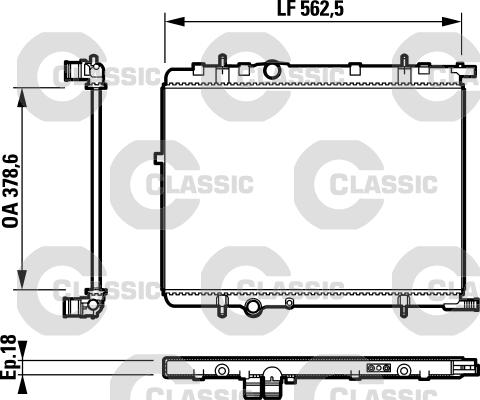 Valeo 232890 - Radiateur, refroidissement du moteur cwaw.fr