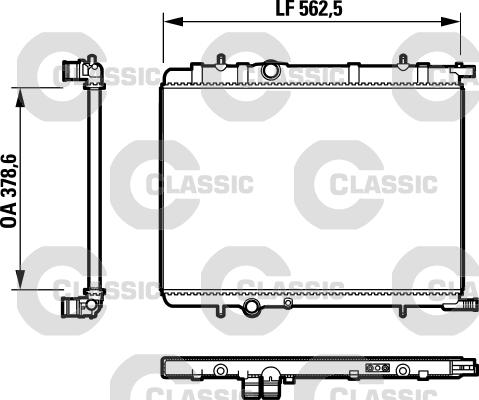 Valeo 232892 - Radiateur, refroidissement du moteur cwaw.fr