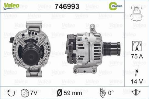 Valeo 746993 - Alternateur cwaw.fr