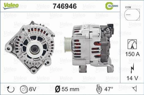 Valeo 746946 - Alternateur cwaw.fr