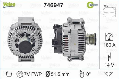 Valeo 746947 - Alternateur cwaw.fr