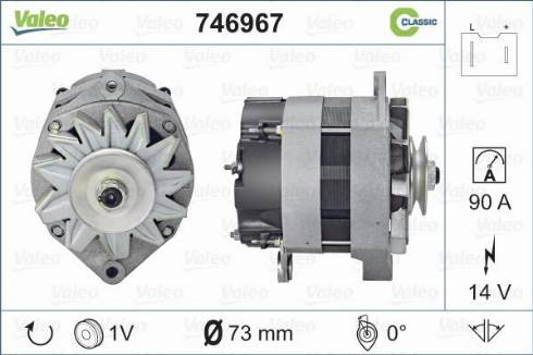 Valeo 746967 - Alternateur cwaw.fr