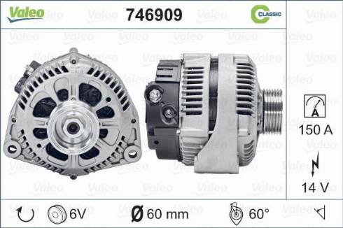 Valeo 746909 - Alternateur cwaw.fr