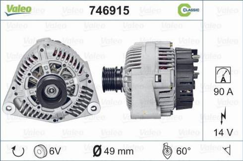 Valeo 746915 - Alternateur cwaw.fr