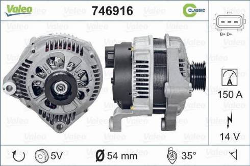 Valeo 746916 - Alternateur cwaw.fr