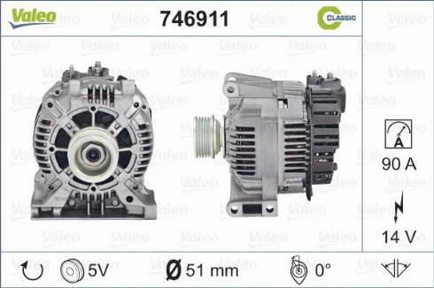 Valeo 746911 - Alternateur cwaw.fr