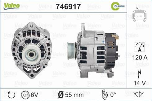 Valeo 746917 - Alternateur cwaw.fr