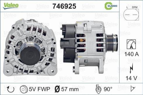 Valeo 746925 - Alternateur cwaw.fr